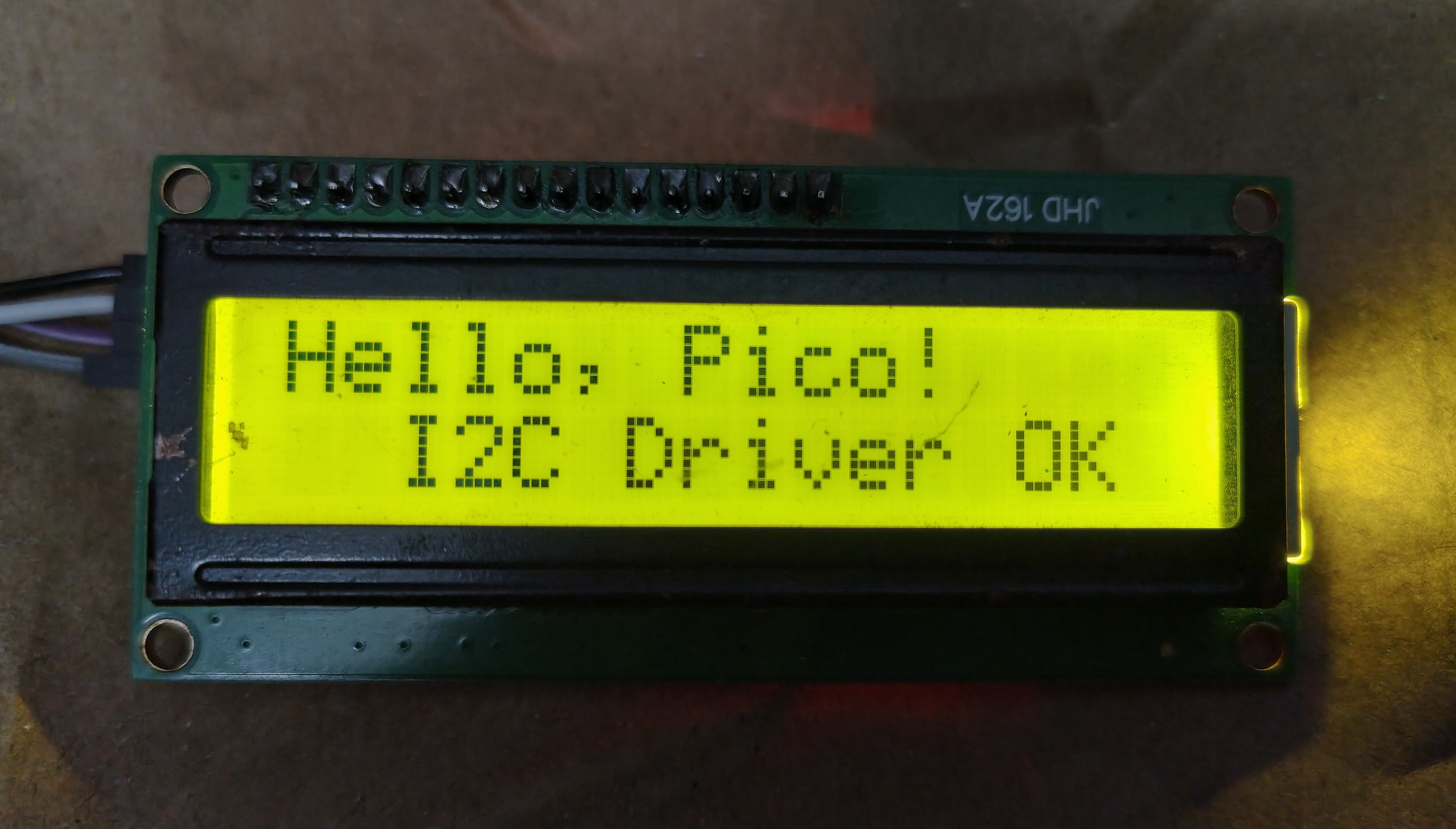Raspberry Pi Pico 16x2 I2C LCD DRIVER